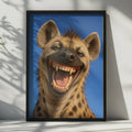 Laughing Hyena Poster, Funny Wildlife Animal Print, African Safari Wall Art