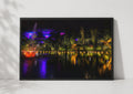 Singapore Gardens by the Bay Night Poster, Supertree Grove Wall Art, Neon City Travel Print