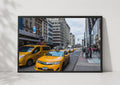 New York City Yellow Taxi Poster, NYC Street Photography, Manhattan Wall Art Print
