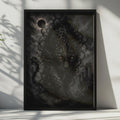 Gothic Black Panther Poster, Dark Fantasy Animal Wall Art, Goth Eclipse Print