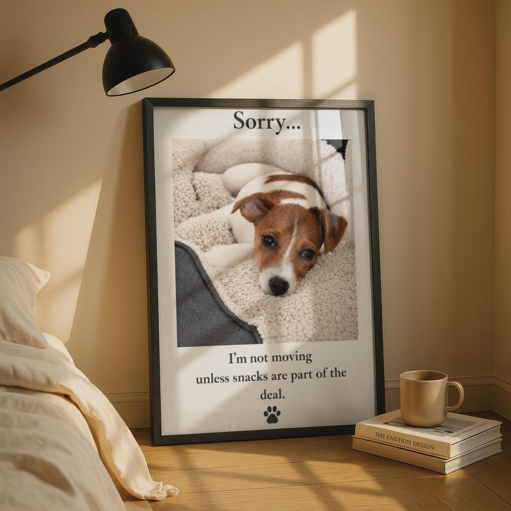 Jack Russell Terrier Funny Quote Poster, Dog Lover Wall Art, Puppy Print