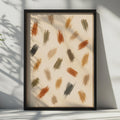 Abstract Brushstroke Poster, Earthy Tones Wall Art, Terracotta Ochre Olive Bedroom, Boho Living Decor, Warm Neutral Print