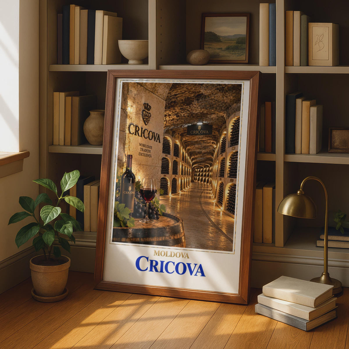 Cricova Winery Moldova Poster, Underground Wine Cellar Art, Eastern Europe Travel Print, Wine Gift