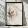 Robin Watercolour Poster, Still With You Remembrance Art, Abstract Bird Wall Decor
