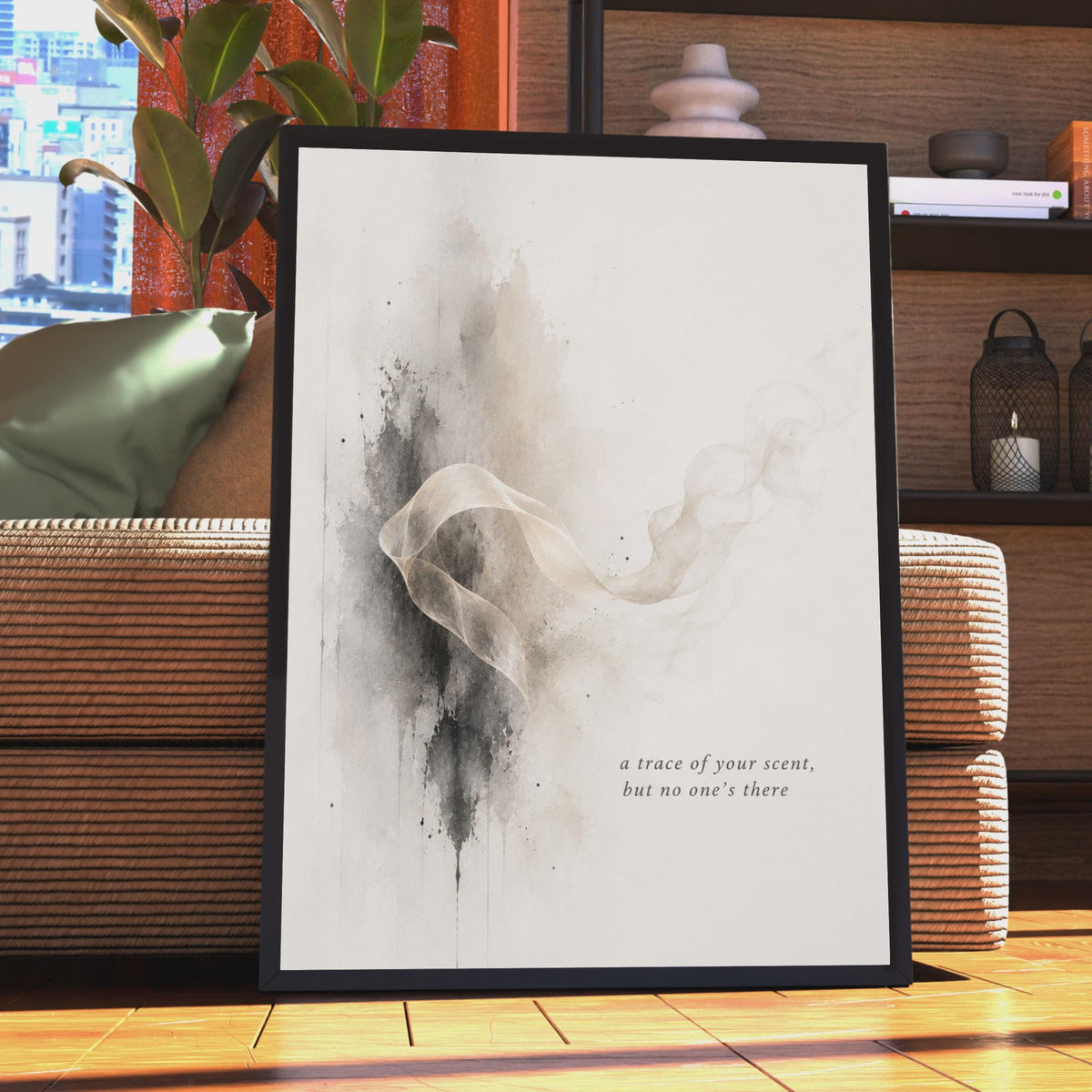 Abstract Scent Memory Poster, Contemporary Spiritual Art, Minimalist Grief Print