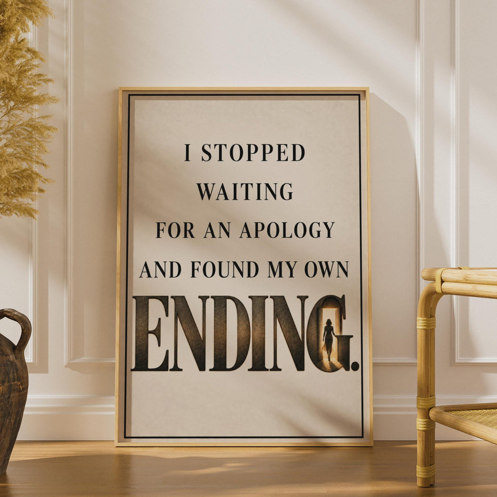 Empowerment Typography Poster, Self Healing Wall Art, Strong Woman Motivational Print